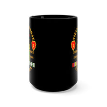 Load image into Gallery viewer, Black Mug 15oz - Army - Vietnam Combat Veteran w 25th Military Police Co w 25th ID X 300
