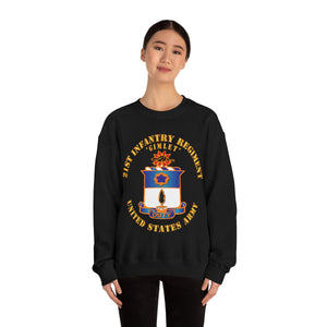 Unisex Heavy Blend Crewneck Sweatshirt - Army - 21st Infantry Regt - Gimlet