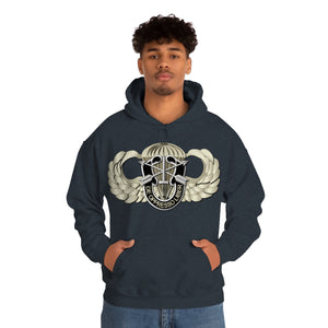 Unisex Heavy Blend Hooded Sweatshirt - SOF - Airborne Badge - SF - DUI