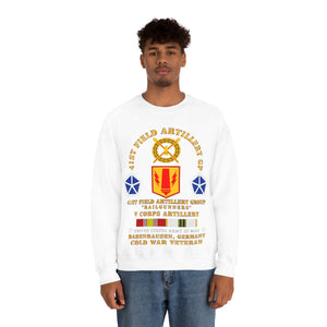 Unisex Heavy Blend Crewneck Sweatshirt - Army - 41st FA Group - Babenhausen, Germany w COLD SVC