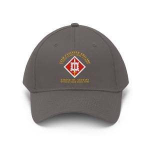 Twill Hat - Army - 18th Engineer Bde - US Army Europe - Hat - Direct to Garment (DTG) - Printed