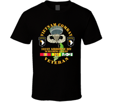 Load image into Gallery viewer, Army - Vietnam Combat Veteran W 101st Airborne Div Ssi V1 - T-shirt
