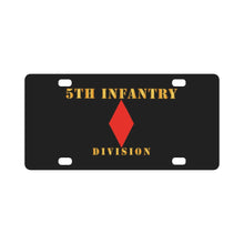 Load image into Gallery viewer, Army - 5th Infantry Division - Classic License Plate
