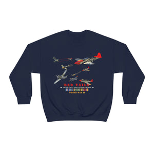 Unisex Heavy Blend Crewneck Sweatshirt - Army - AAC - 332nd Fighter Group - Red Tails - At War