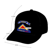 Load image into Gallery viewer, 7th US Army - 7 Steps to Hell with Germany Tab AOP - Unisex Adjustable Curved Bill Baseball Hat
