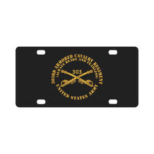 Load image into Gallery viewer, Army - 1st Squadron, 303rd Armored Cavalry Regiment Branch - Always Ready and Fearless - US Army X 3 Classic License Plate
