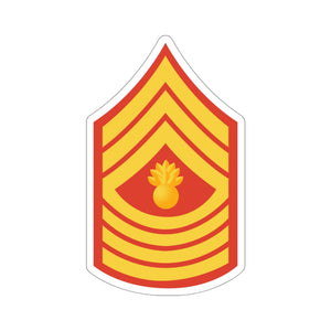 Kiss-Cut Stickers - USMC - Enlisted Insignia - E9 - Master Gunnery Sergeant (MGySgt) - Dress Blue wo Txt X 300
