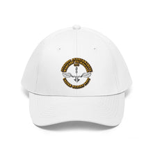 Load image into Gallery viewer, Unisex Twill Hat - Navy - Rate - Navy Aviation Antisubmarine Warfare Technician - Direct to Garment (DTG) - Printed
