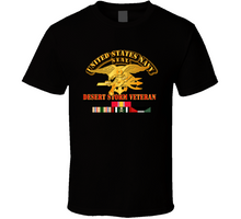 Load image into Gallery viewer, Navy - SEAL - Desert Storm Veteran T Shirt
