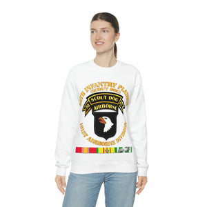 Unisex Heavy Blend Crewneck Sweatshirt - Army - 58th Infantry Platoon - Scout Dog - w VN SVC