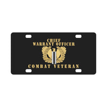 Load image into Gallery viewer, Army - Chief Warrant Officer 5 - CW5 - Combat Veteran Classic License Plate
