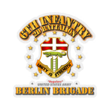Load image into Gallery viewer, Kiss-Cut Stickers - Army - 2nd Battalion 6th Infantry - Berlin Brigade
