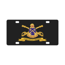 Load image into Gallery viewer, Army - 102nd Cavalry Regiment w Br - Ribbon Classic License Plate
