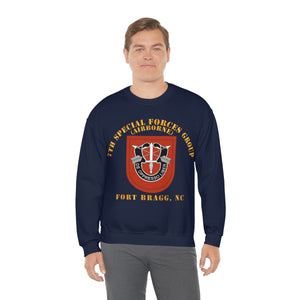 Unisex Heavy Blend Crewneck Sweatshirt -  Army - 7th Special Forces Group W Flash - Fbnc