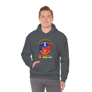 Unisex Heavy Blend™ Hooded Sweatshirt - Army - Casper Aviation Platoon - Vietnam Veteran - w Txt