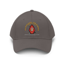 Load image into Gallery viewer, Unisex Twill Hat - USMC - 1st Bn, 8th Marines - The Cutting Edge - Marines at War - Hat - Direct to Garment (DTG) - Printed
