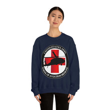 Load image into Gallery viewer, Unisex Heavy Blend Crewneck Sweatshirt - Army MEDEVAC Critical Care Flight Paramedics V1
