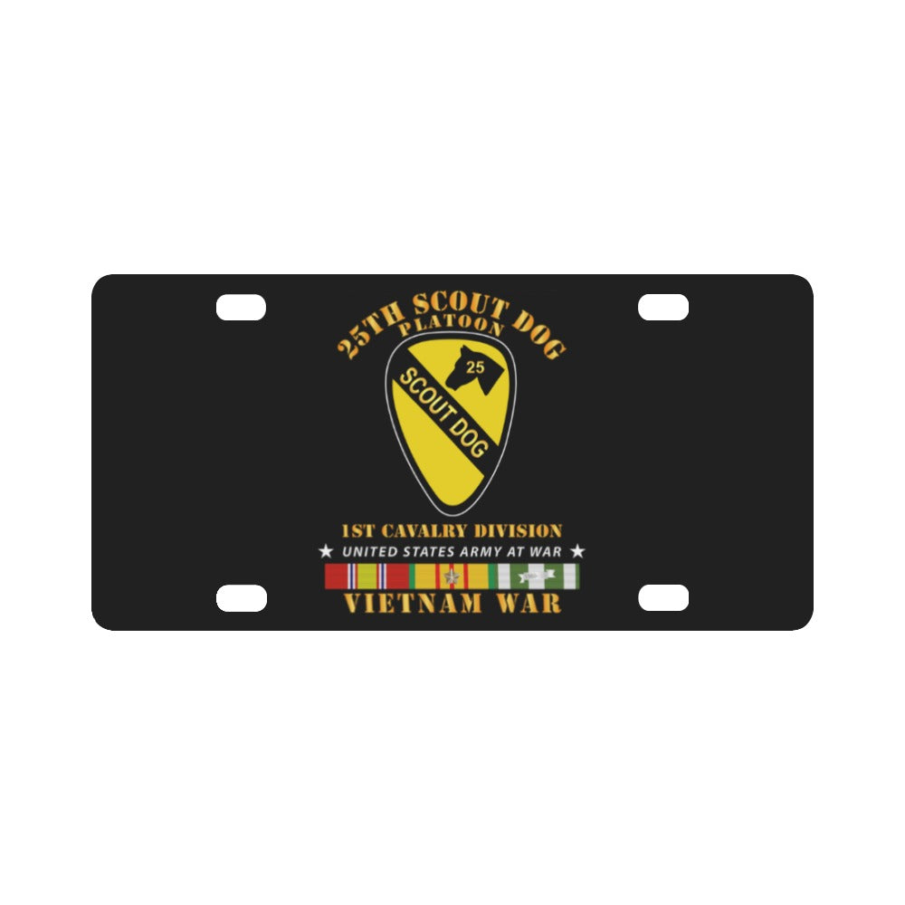 Army - 25th Field Artillery w Br - Ribbon Classic License Plate