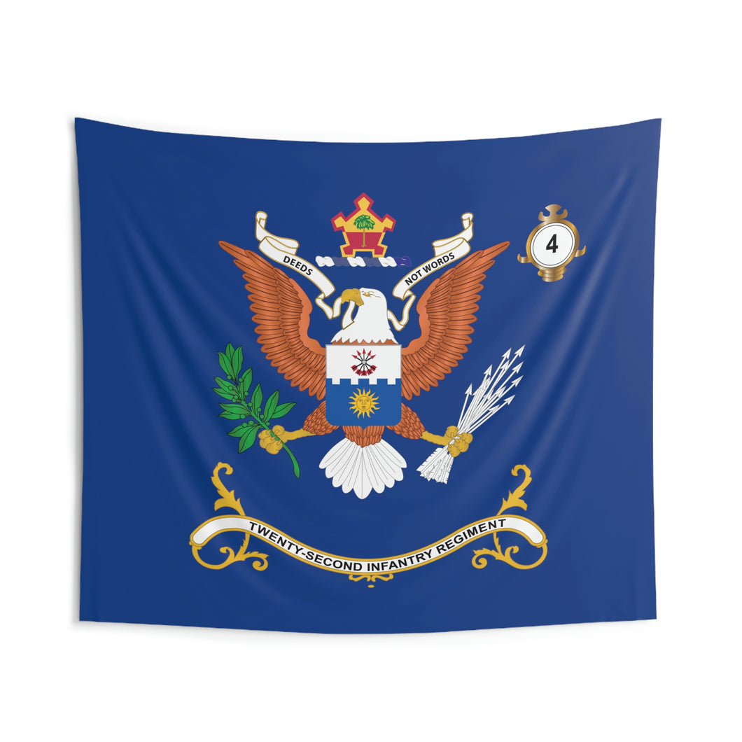 Indoor Wall Tapestries - 4th Battalion, 22nd Infantry Regiment - 