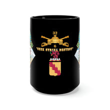 Load image into Gallery viewer, Black Mug 15oz - Cold War Veteran - 6th Battalion, 32nd Armor - Fort Carson, Colorado
