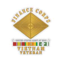 Load image into Gallery viewer, Kiss-Cut Stickers - Army - Finance Corps - Vietnam Vet w VN SVC X300
