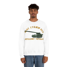 Load image into Gallery viewer, Unisex Heavy Blend Crewneck Sweatshirt - Army - M107 - 175mm Gun - Artillery Veteran
