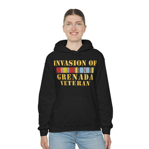 Unisex Heavy Blend™ Hooded Sweatshirt - Army - Grenada Invasion Veteran w EXP SVC