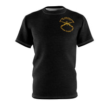 Load image into Gallery viewer, Unisex AOP Cut &amp; Sew Tee - 1st Battalion, 41st Infantry regiment (Pocket Area), 41st Infantry Regiment Unit Crest on Back
