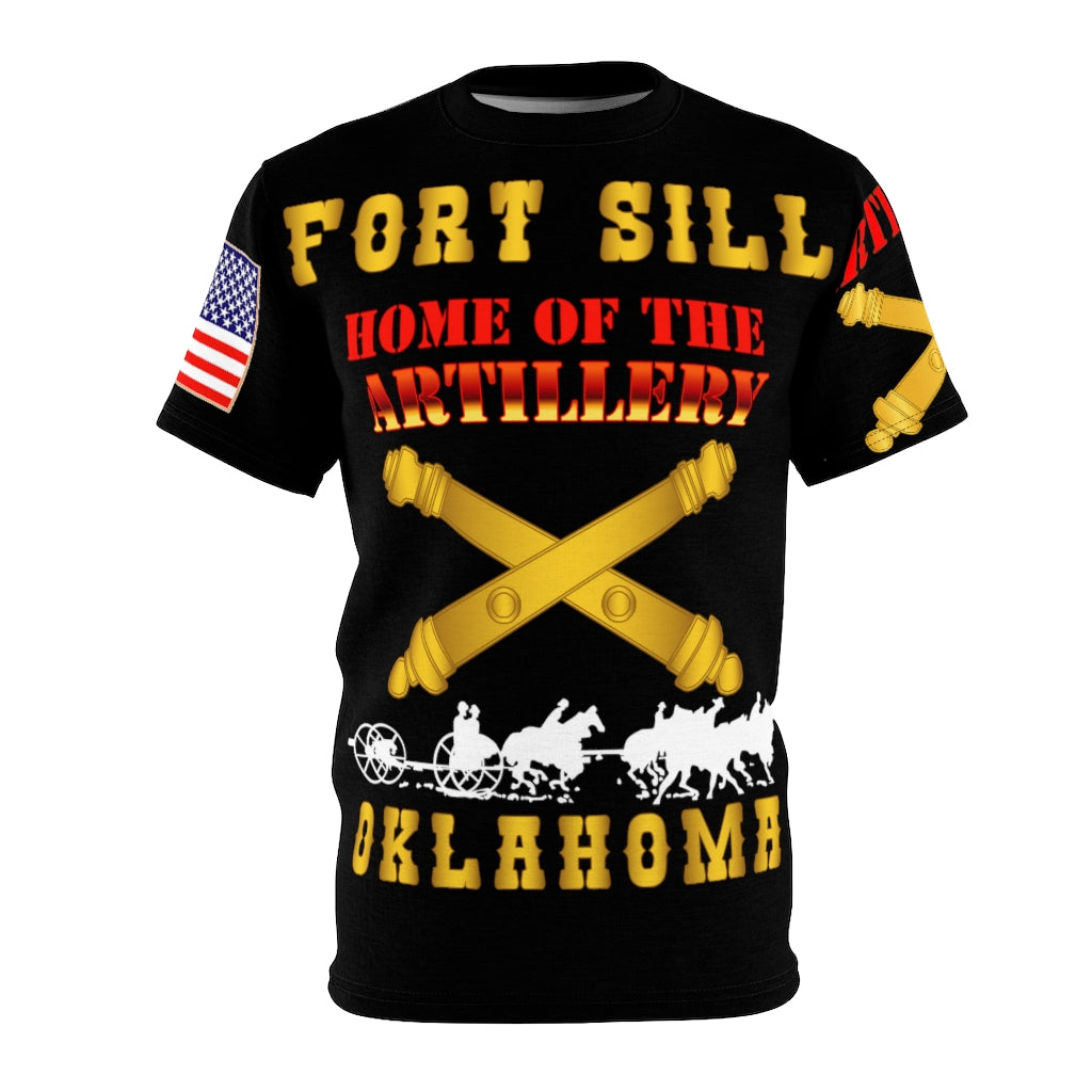 Unisex AOP - Fort Sill, Home of the Artillery - Veteran with Horse Caisson