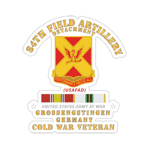 Kiss-Cut Stickers - 84th Field Artillery Det - Grossengstingien - GE w COLD SVC