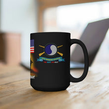 Load image into Gallery viewer, Black Mug 15oz - Army - 29th Infantry Division (Light), "The Blue and Gray", USAR - Always Ready
