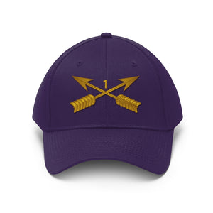 Unisex Twill Hat - 1st Special Forces Group (SFG) Branch without Text - Direct to Garment (DTG) - Printed