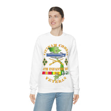 Load image into Gallery viewer, Unisex Heavy Blend Crewneck Sweatshirt - Vietnam Combat Infantry Veteran w 4th Inf Div SSI V1
