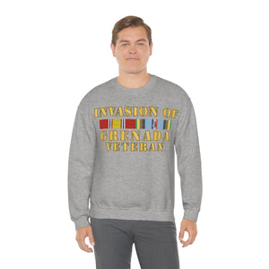 Unisex Heavy Blend Crewneck Sweatshirt - Army - Grenada Invasion Veteran w EXP SVC