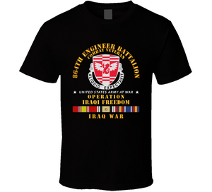 Army - 864th Eng Bn - Iraqi Freedom Veteran W Iraq Svc Classic T Shirt