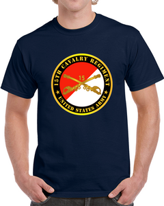 Army - 15th Cavalry Regiment -  Us Army W Cav Branch Classic T Shirt