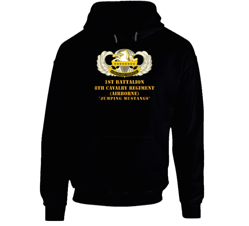 Army - 1st Bn, 8th Cav (abn) Jumping Mustangs Hoodie