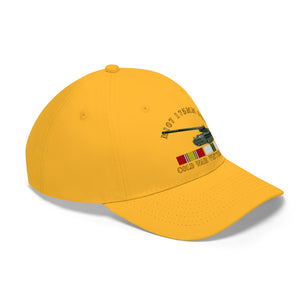 Twill Hat - Army - M107 - 175mm Gun - Cold War Veteran with Cold War Service Ribbons - Hat - Direct to Garment (DTG) - Printed