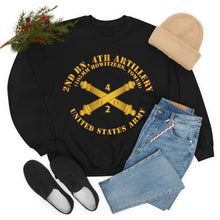 Load image into Gallery viewer, Unisex Heavy Blend Crewneck Sweatshirt - Army - 2nd Bn 4th Field Artillery Regt - 105mm w Arty Br
