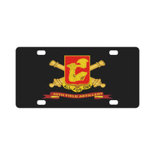 Load image into Gallery viewer, Army - 40th Field Artillery w Br - Ribbon Classic License Plate
