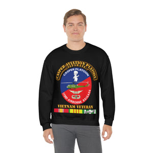 Unisex Heavy Blend Crewneck Sweatshirt - Army - Casper Aviation Platoon - Vietnam Veteran - w Txt