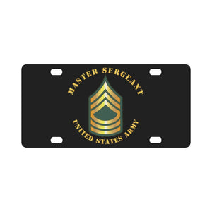 Army - Master Sergeant - MSG Classic License Plate