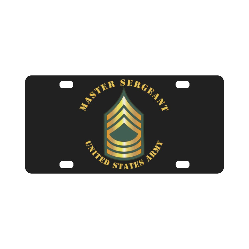 Army - Master Sergeant - MSG Classic License Plate