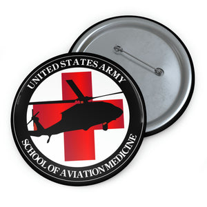 Custom Pin Buttons - Army MEDEVAC Critical Care Flight Paramedics V1