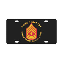 Load image into Gallery viewer, USMC - First Sergeant X 300 Classic License Plate
