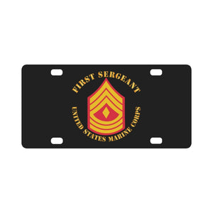 USMC - First Sergeant X 300 Classic License Plate