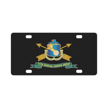 Load image into Gallery viewer, Army - 77th Special Forces Group - DUI - Br - Ribbon X 300 Classic License Plate
