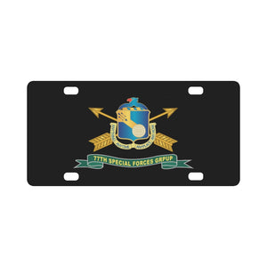 Army - 77th Special Forces Group - DUI - Br - Ribbon X 300 Classic License Plate