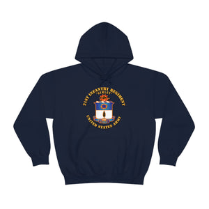 Unisex Heavy Blend Hooded Sweatshirt - Army - 21st Infantry Regt - Gimlet