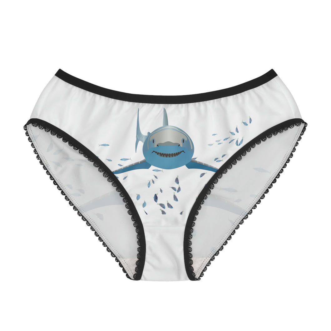 Women's Briefs - Great White Shark with Entourage